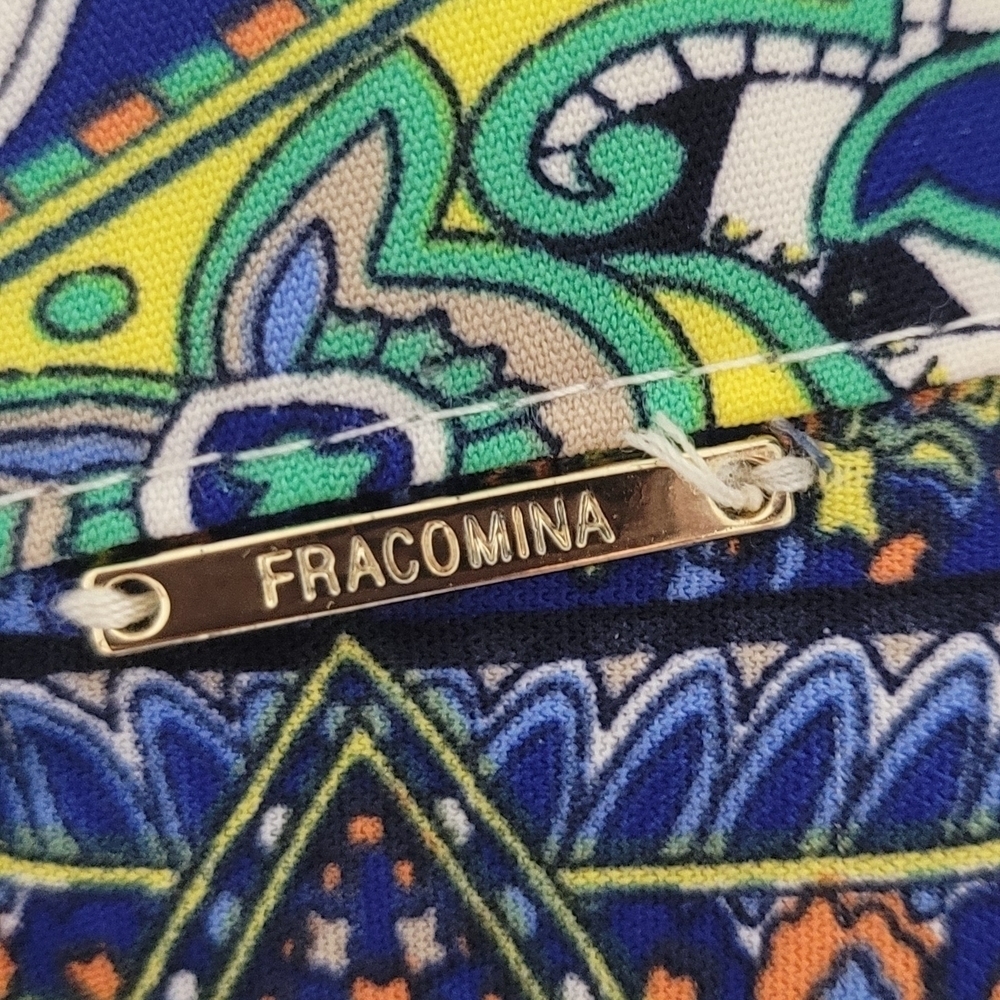 Fracomina Made In Italy Multicolor Paisley Women's Pants Size 40/ Xs-S - Picture 11 of 11